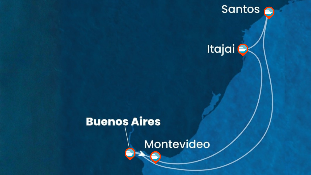 Crucero por Argentina, Uruguay y Brasil - 7 noches