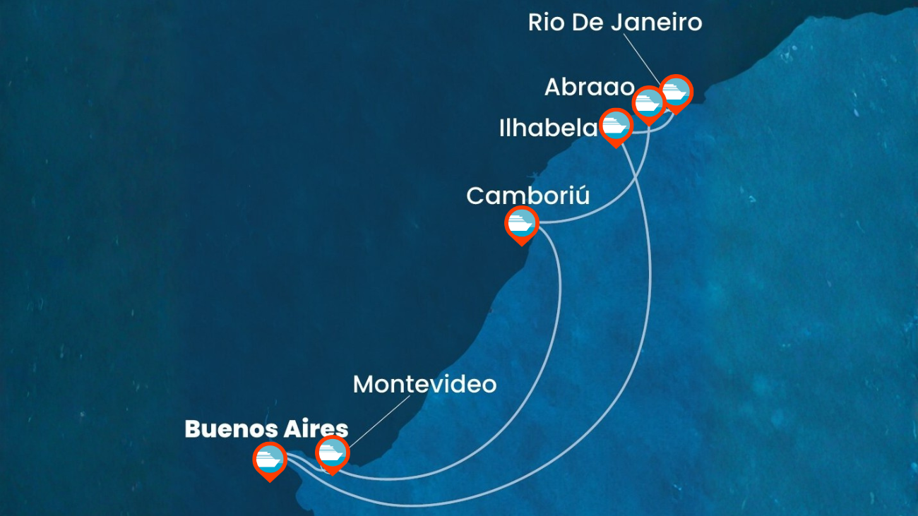 Crucero por Argentina, Uruguay y Brasil - 9 noches