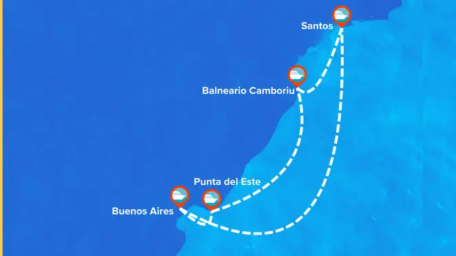 Crucero por Argentina, Brasil y Uruguay - 7 noches